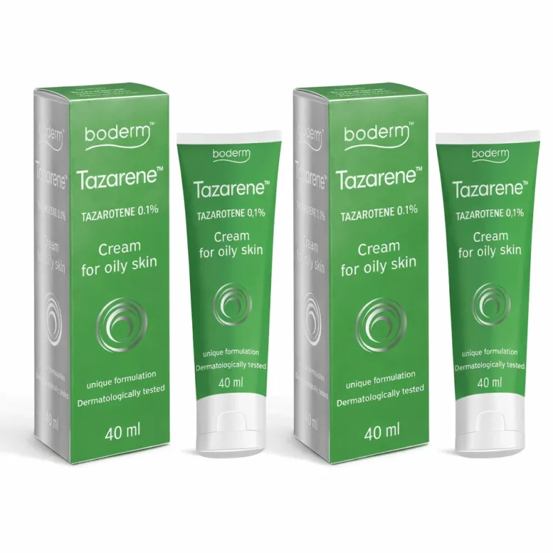 Boderm Tazarene Cremă pentru Acnee 2x40ml — preț și oferte