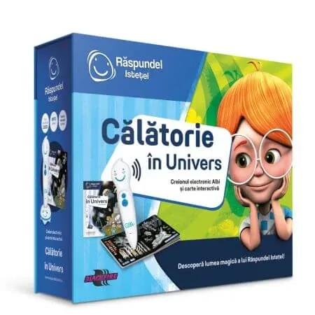 Pachet creion si carte interactiva Calatorie in Univers, +5 ani, Raspundel Istetel — preț și oferte