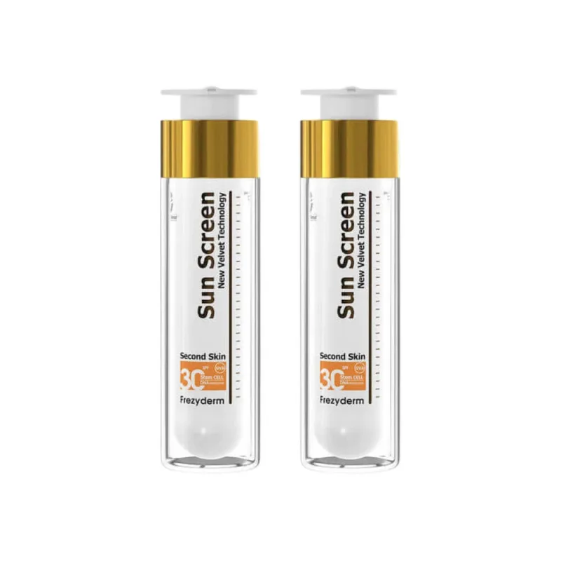 Frezyderm Sun Screen Velvet Cremă de Față cu Protecție Solară Rezistentă la Apă SPF30 2x50ml — preț și oferte