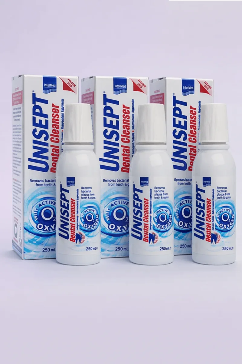 InterMed Unisept Dental Cleanser Apă de Gură Protecție Zilnică, 3x250 ml — preț și oferte