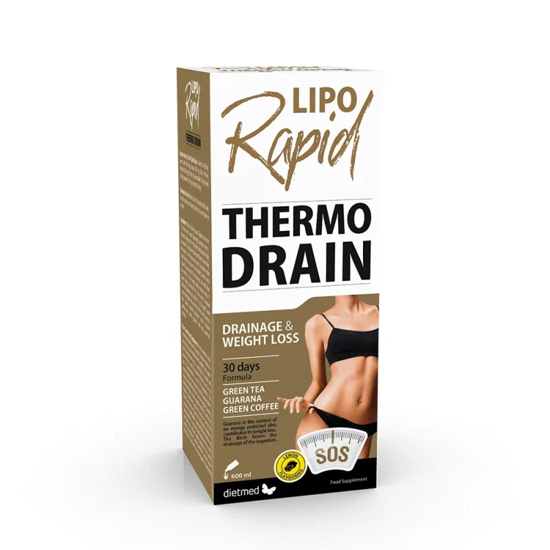 Suspensie orala Lipo Rapid Thermo Drain, 600 ml, Dietmed — preț și oferte