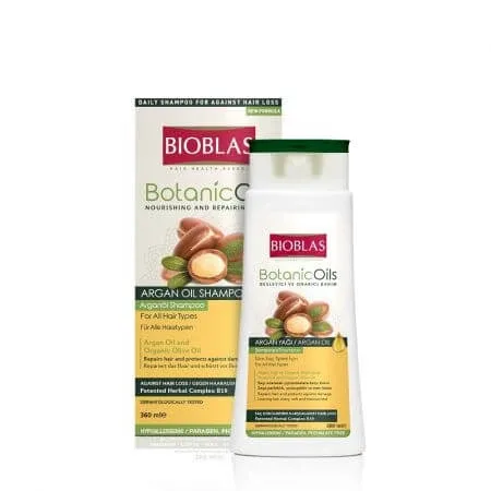 Sampon pentru par Botanics Oils Argan, 360 ml, Bioblas — preț și oferte