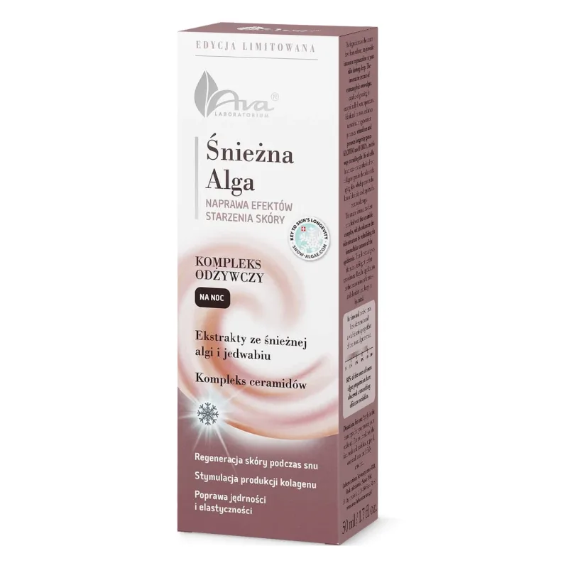Ava Snowy Alga, complex hrănitor de noapte, 50 ml — preț și oferte