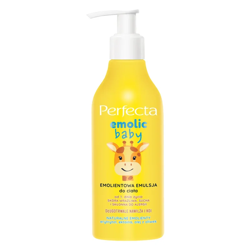 Perfecta Emolic Baby, emulsie corporală emolientă, din prima zi de viață, 200 ml — preț și oferte