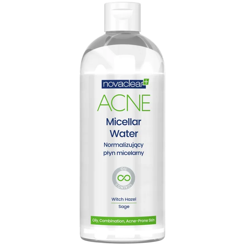 Novaclear Acne, loțiune micelară normalizantă pentru ten cu tendință acneică, 400 ml — preț și oferte