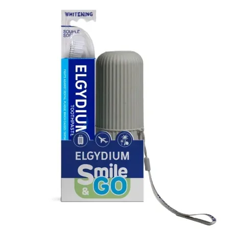 Pachet Pasta de Dinti Antiplaca 75 ml + Periuta pentru Dinti Sensibili + Suport Plastificat - Elgydium — preț și oferte