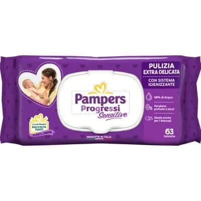 Pampers sensitive aloe ric șervețele 63 bucăți — preț și oferte