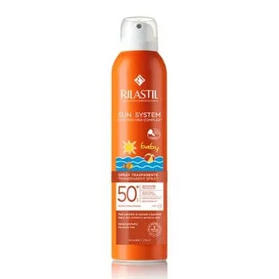 Rilastil sun system baby spray transparent spf50+ 200 ml — preț și oferte