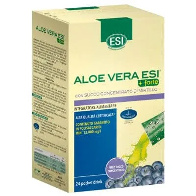 Esi suc de aloe vera + afine puternice 24 băuturi de buzunar — preț și oferte