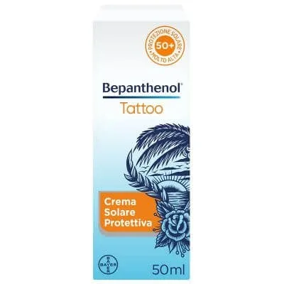 Bepanthenol tatuaj crema de protecție solară spf50+ 50 ml — preț și oferte