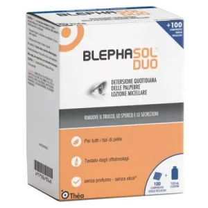 Blephasol duo soluție micelară pentru igiena pleoapelor 100 ml + 100 tampoane de tifon
