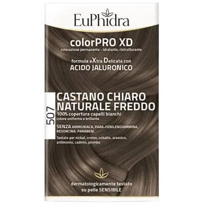 Euphidra colorpro xd 507 natural maro deschis f culoare + activator + balsam + capac + mănuși — preț și oferte