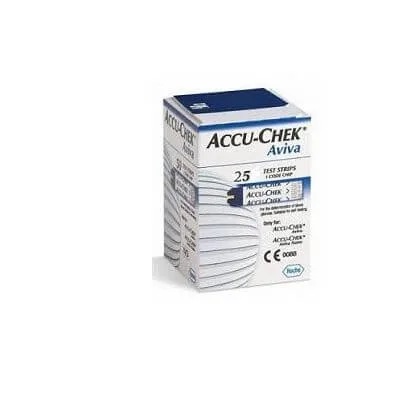 Accu-chek aviva brk benzi de testare a glicemiei cu amănuntul 25 bucăți — preț și oferte