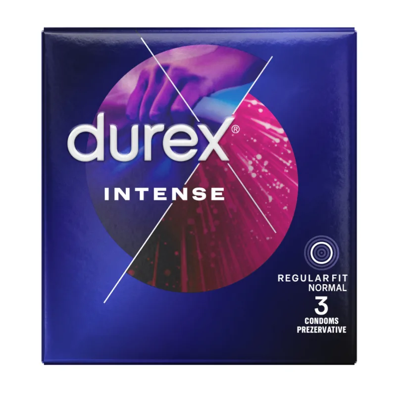 Prezervative Intense Orgasmic, 3 bucati, Durex — preț și oferte
