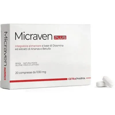 Micraven plus 20 comprimate 1030 mg — preț și oferte