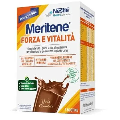 Meritene forță și vitalitate ciocolată 5 x 30 g pliculețe — preț și oferte