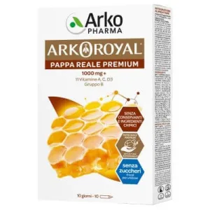 Arkoroyal jeleu regal 1000 mg + vitamine fără zahăr 10 fiole