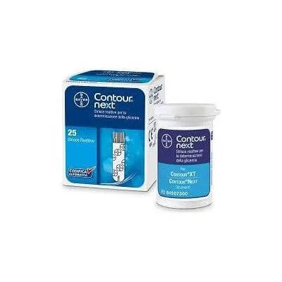 Benzi de măsurare a glicemiei Contour next 25 bucăți — preț și oferte