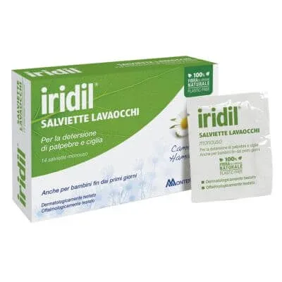 Iridil pentru spălarea ochilor 14 șervețele de unică folosință — preț și oferte