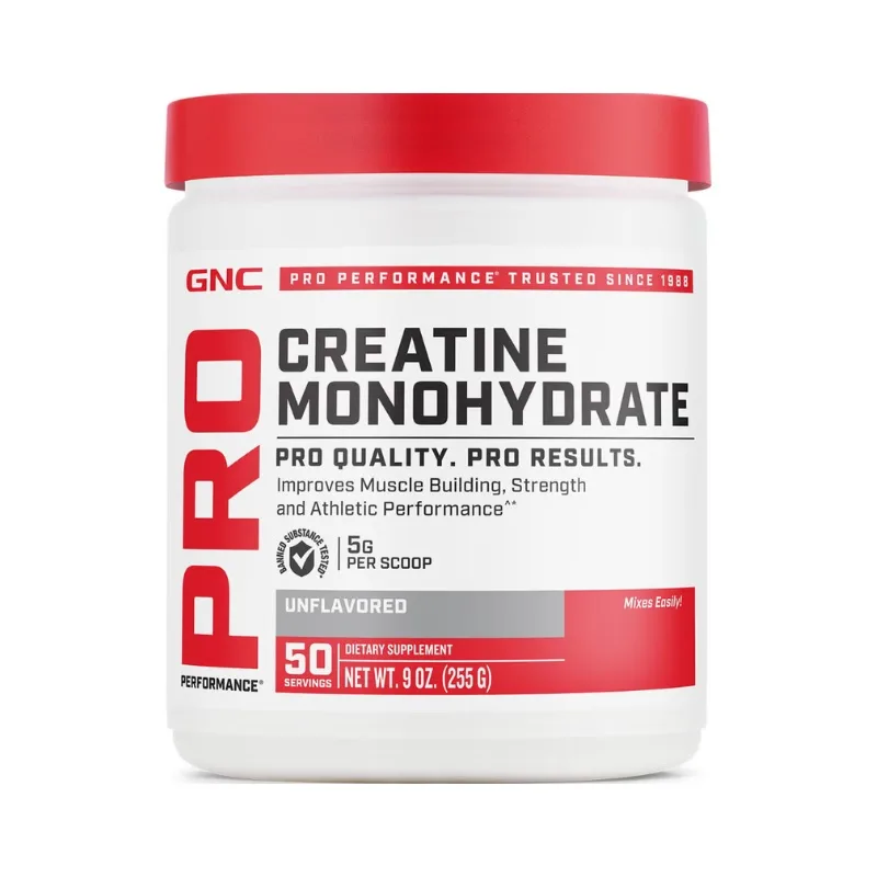 GNC Pro Performance Creatine Monohydrate – 255 g (fără aromă) — preț și oferte