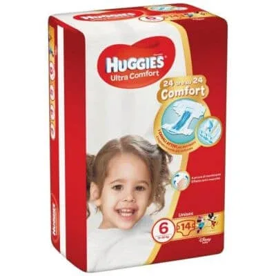 Huggies ultra comfort scutec bază 6 14 bucăți — preț și oferte
