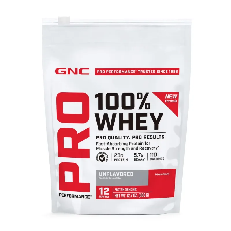 GNC Pro Performance 100% Whey – Proteină din zer fără aromă, 360 g — preț și oferte