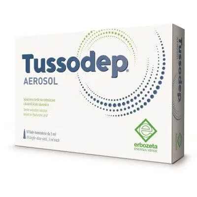 Tussodep aerosol 10 fiole de 3 ml — preț și oferte