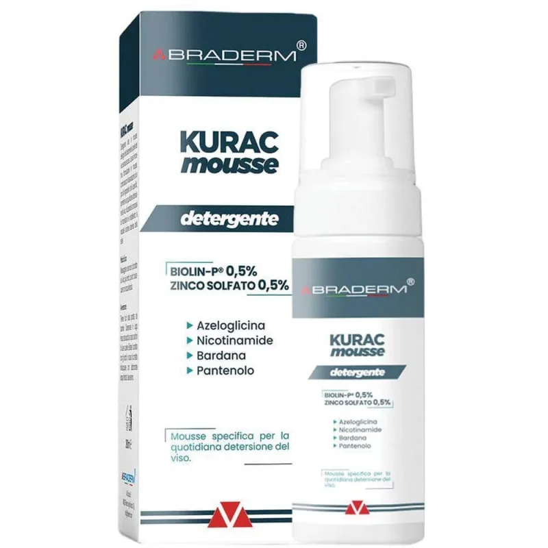 Kurac spumă de curățare facială 100 ml braderm — preț și oferte