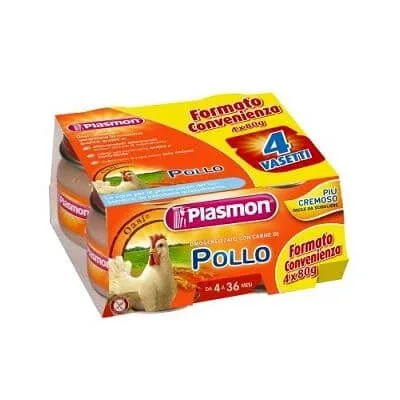 Pui omogenizat Plasmon cu cadou 4 x 80 g — preț și oferte