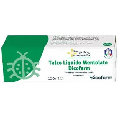 Dicofarm Talc lichid pudră mentolată 100 ml — preț și oferte