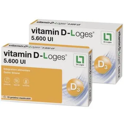 Vitamina d-loges 30 jeleuri masticabile cu aromă de lămâie 42 g — preț și oferte