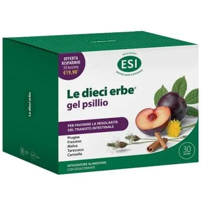 Esi le dieci erbe psyllium gel 30 pliculețe — preț și oferte
