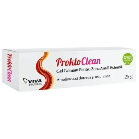 ProktoClean - Gel calmant pentru zona anală externă, 25 g VIVA PHARMA — preț și oferte