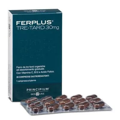 Principium ferplus tre retard 30mg 30 comprimate gastrorezistente — preț și oferte