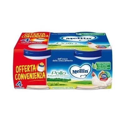 Pui omogenizat Mellin 4x80 g — preț și oferte