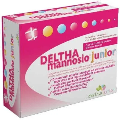 Deltha mannose junior 14 pliculețe — preț și oferte