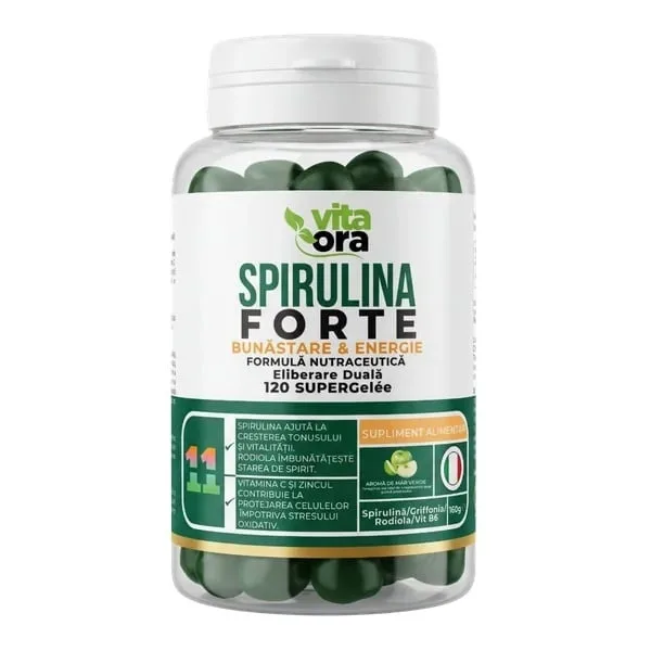 Spirulina Forte, 120 Jeleuri, Vita Ora Vitaora — preț și oferte