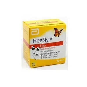 Benzi de măsurare a glicemiei Freestyle lite 25 bucăți