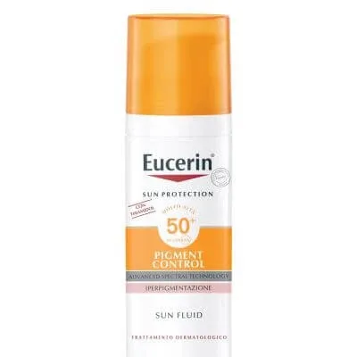 Eucerin sun protection spf 50+ pigment control sun fluid 50 ml — preț și oferte