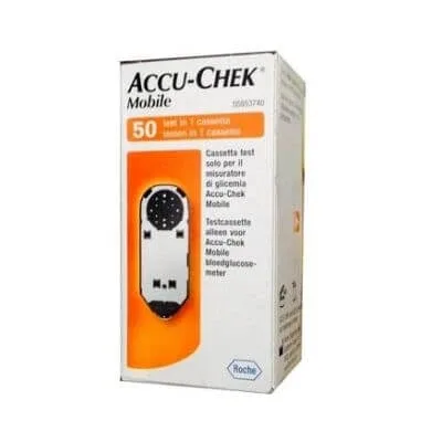 Accu-chek mobile 50 test mic 2 benzi de măsurare a glicemiei — preț și oferte