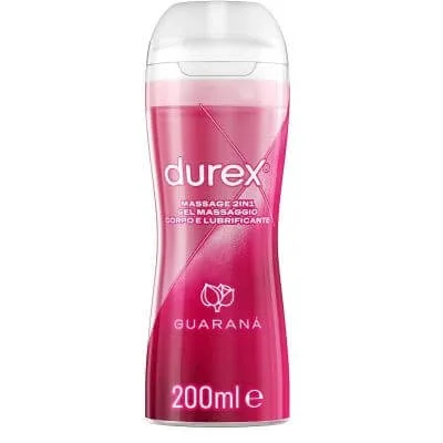 Durex Massage 2 în 1 gel de masaj corporal și lubrifiant cu guarana 200 ml — preț și oferte