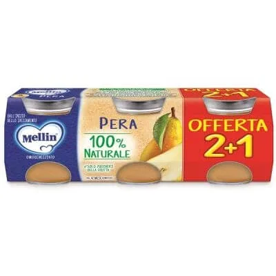 Mellin pară omogenizată 3 bucăți 100 g — preț și oferte