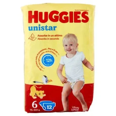 Huggies unistar base 6 scutece 6 pachete de 12 — preț și oferte