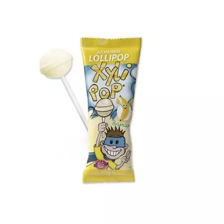 Xylipop Acadea cu xilitol aroma banane Miradent — preț și oferte