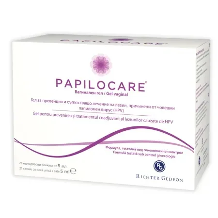Papilocare Gel Vaginal, 21 canule x 5 ml, Gedeon Richter — preț și oferte