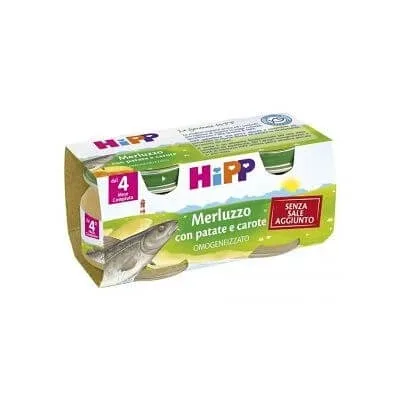 Hipp Cod omogenizat Morcovi Cartofi 2x80 g — preț și oferte