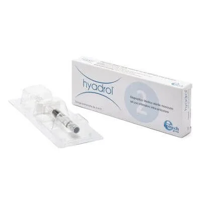 Seringă intra-articulară hyadrol cu acid hialuronic 1% și adelmitrol 2% capacitate 2 ml — preț și oferte