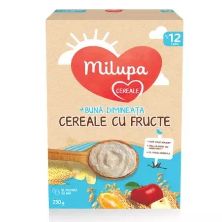 Cereale cu Fructe Buna Dimineata, +12 Luni, 250g – Milupa NUTRICIA — preț și oferte