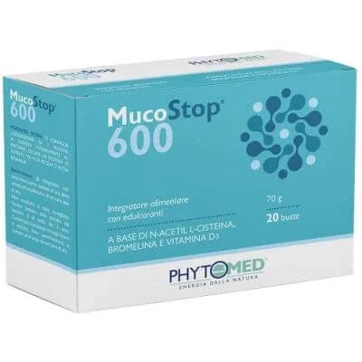 Mucostop 600mg 20 plicuri — preț și oferte