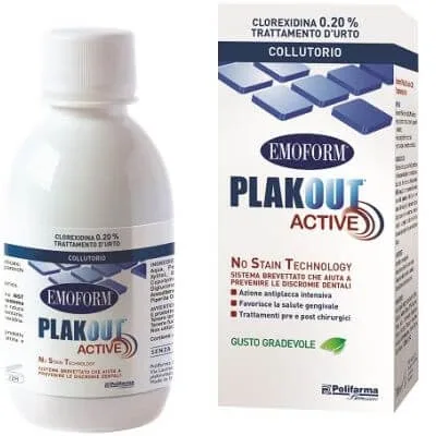 Emoform plak out clorhexidină activă 0,20% apă de gură 200 ml — preț și oferte